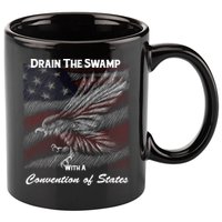 Drain The Swamp With A Convention Of States 11oz C Handle Ceramic Mug