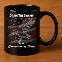 Drain The Swamp With A Convention Of States 11oz C Handle Ceramic Mug