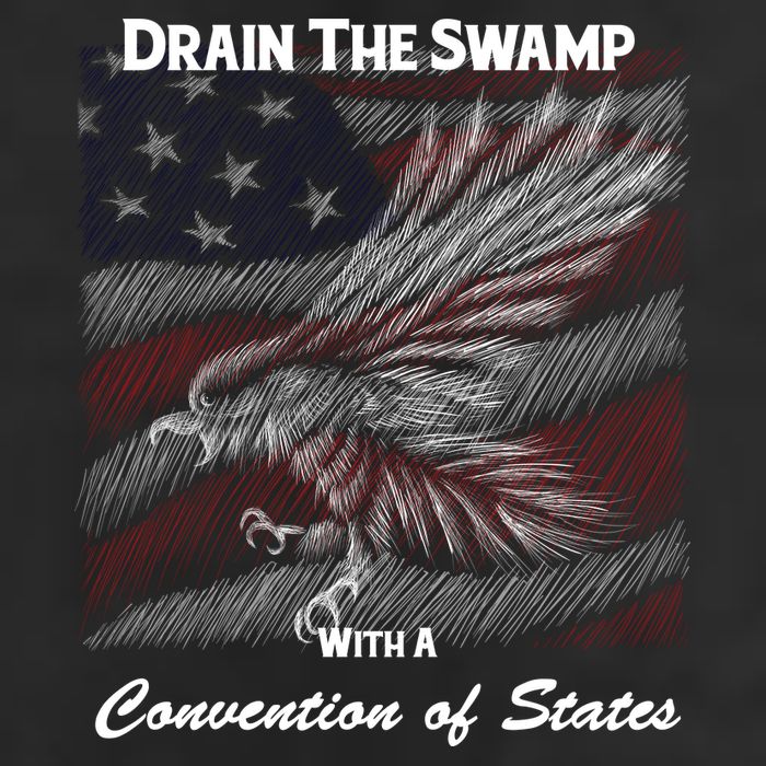 Drain The Swamp With A Convention Of States Crop Fleece Hoodie