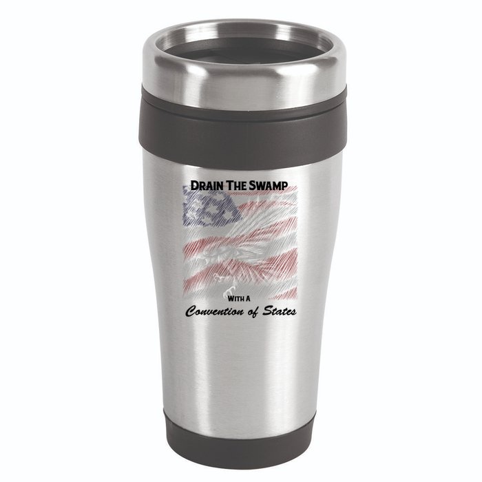 Drain The Swamp With A Convention Of States 16oz Travel Tumbler