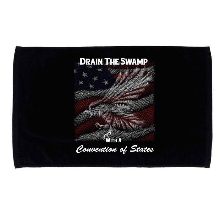 Drain The Swamp With A Convention Of States Microfiber Hand Towel