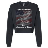 Drain The Swamp With A Convention Of States Cropped Pullover Crew