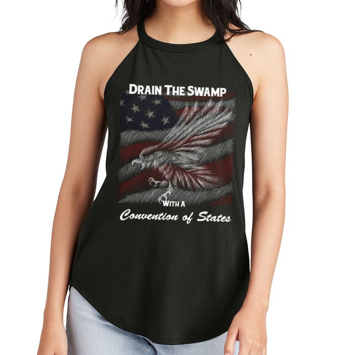 Drain The Swamp With A Convention Of States Women's Perfect Tri Rocker Tank