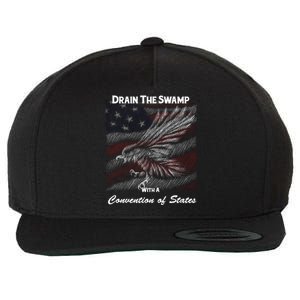 Drain The Swamp With A Convention Of States Wool Snapback Cap