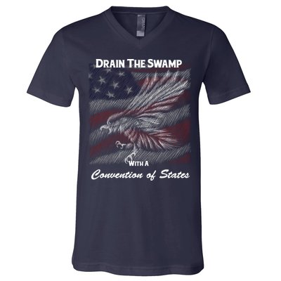 Drain The Swamp With A Convention Of States V-Neck T-Shirt