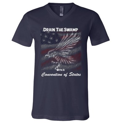 Drain The Swamp With A Convention Of States V-Neck T-Shirt