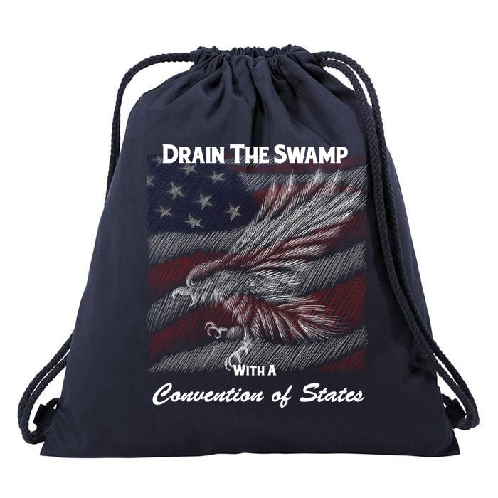 Drain The Swamp With A Convention Of States Drawstring Bag