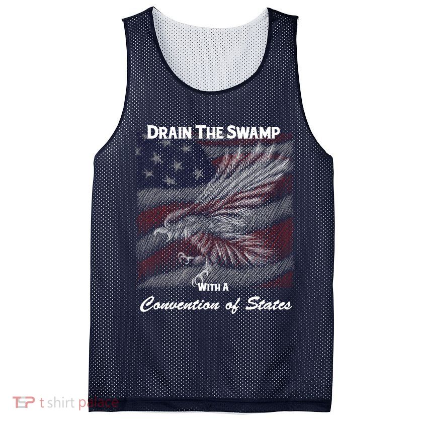 Drain The Swamp With A Convention Of States Mesh Reversible Basketball Jersey Tank