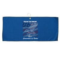 Drain The Swamp With A Convention Of States Large Microfiber Waffle Golf Towel