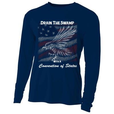 Drain The Swamp With A Convention Of States Cooling Performance Long Sleeve Crew