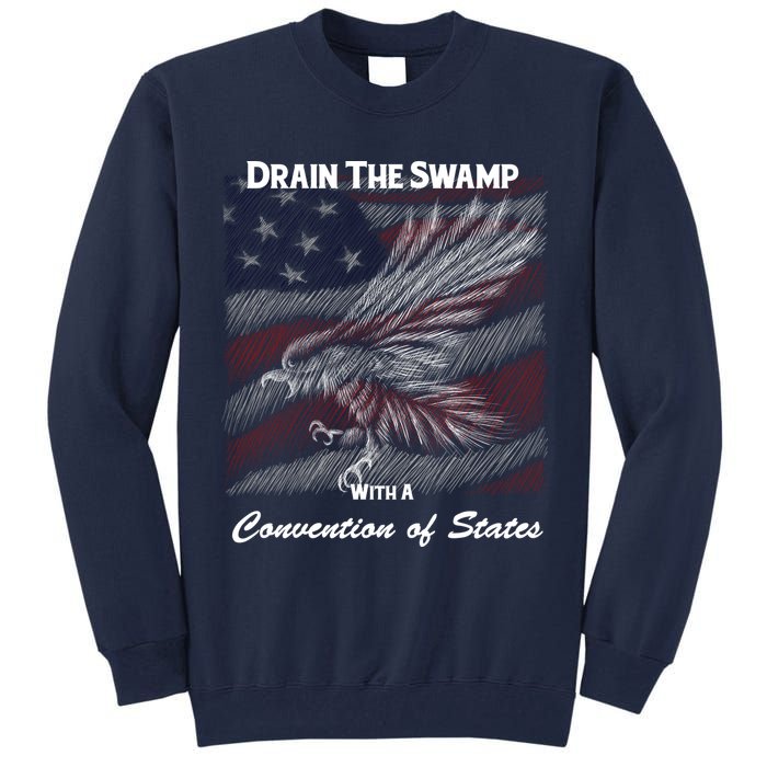Drain The Swamp With A Convention Of States Tall Sweatshirt