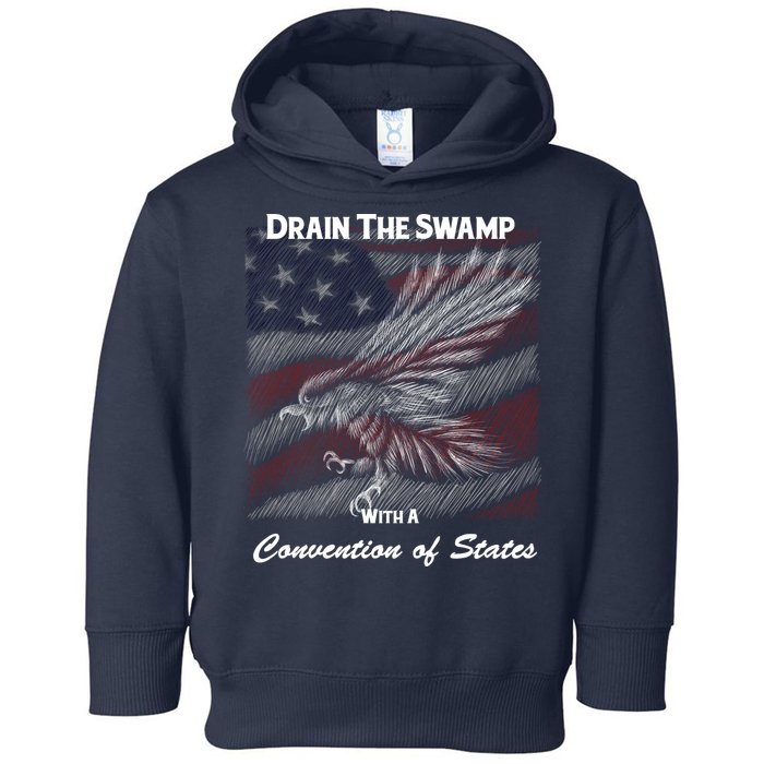 Drain The Swamp With A Convention Of States Toddler Hoodie