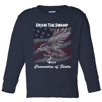 Drain The Swamp With A Convention Of States Toddler Long Sleeve Shirt