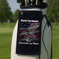 Drain The Swamp With A Convention Of States Golf Towel