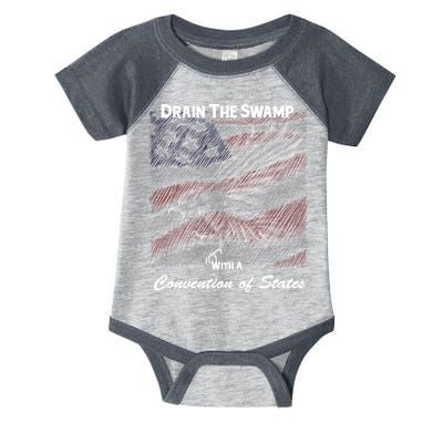 Drain The Swamp With A Convention Of States Infant Baby Jersey Bodysuit