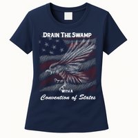 Drain The Swamp With A Convention Of States Womens T-Shirt