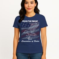 Drain The Swamp With A Convention Of States Womens T-Shirt