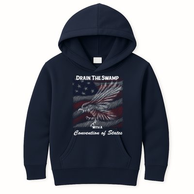 Drain The Swamp With A Convention Of States Kids Hoodie