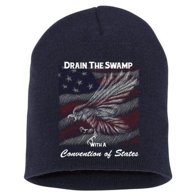 Drain The Swamp With A Convention Of States Short Acrylic Beanie