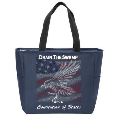 Drain The Swamp With A Convention Of States Zip Tote Bag