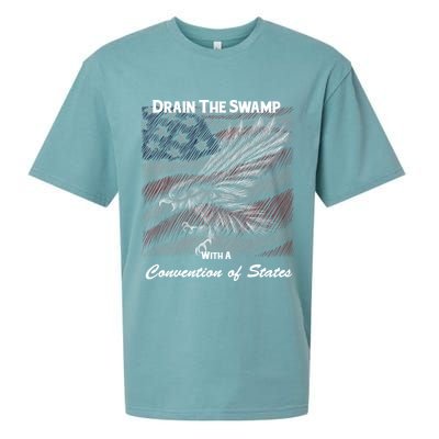 Drain The Swamp With A Convention Of States Sueded Cloud Jersey T-Shirt
