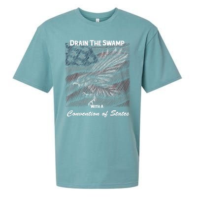 Drain The Swamp With A Convention Of States Sueded Cloud Jersey T-Shirt