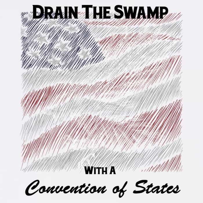 Drain The Swamp With A Convention Of States Garment-Dyed Sweatshirt