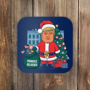 Donald Trump Santa – Promises Delivered Christmas Coaster