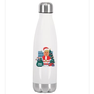 Donald Trump Santa – Promises Delivered Christmas Stainless Steel Insulated Water Bottle