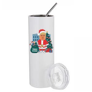 Donald Trump Santa – Promises Delivered Christmas Stainless Steel Tumbler