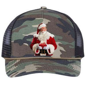 Donald Trump Santa Claus Christmas Xmas Usa President Retro Rope Trucker Hat Cap