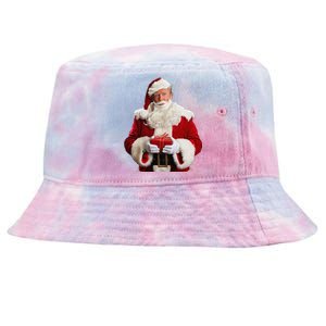 Donald Trump Santa Claus Christmas Xmas Usa President Tie-Dyed Bucket Hat