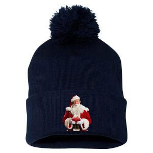 Donald Trump Santa Claus Christmas Xmas Usa President Pom Pom 12in Knit Beanie