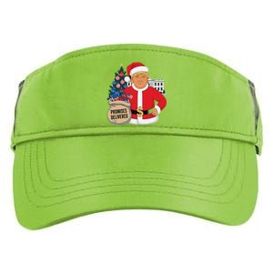 Donald Trump Santa – Patriotic Christmas Promises Delivered Adult Drive Performance Visor