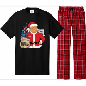 Donald Trump Santa – Patriotic Christmas Promises Delivered Pajama Set