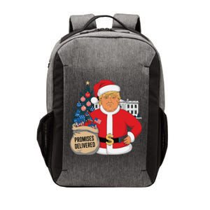 Donald Trump Santa – Patriotic Christmas Promises Delivered Vector Backpack