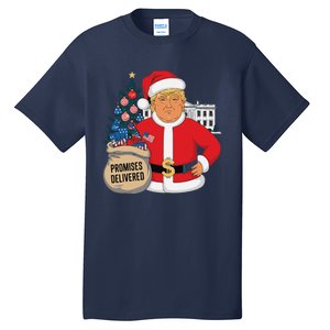 Donald Trump Santa – Patriotic Christmas Promises Delivered Tall T-Shirt