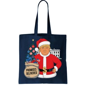 Donald Trump Santa – Patriotic Christmas Promises Delivered Tote Bag