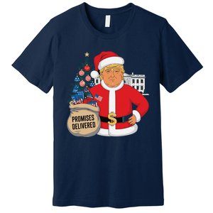 Donald Trump Santa – Patriotic Christmas Promises Delivered Premium T-Shirt