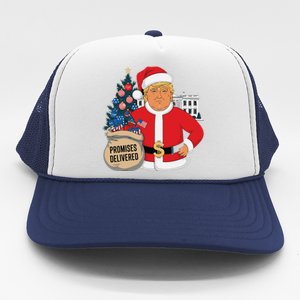 Donald Trump Santa – Patriotic Christmas Promises Delivered Trucker Hat