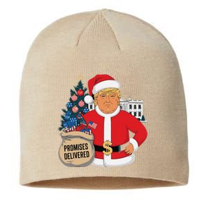 Donald Trump Santa – Patriotic Christmas Promises Delivered Sustainable Beanie