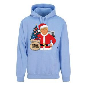 Donald Trump Santa – Patriotic Christmas Promises Delivered Unisex Surf Hoodie