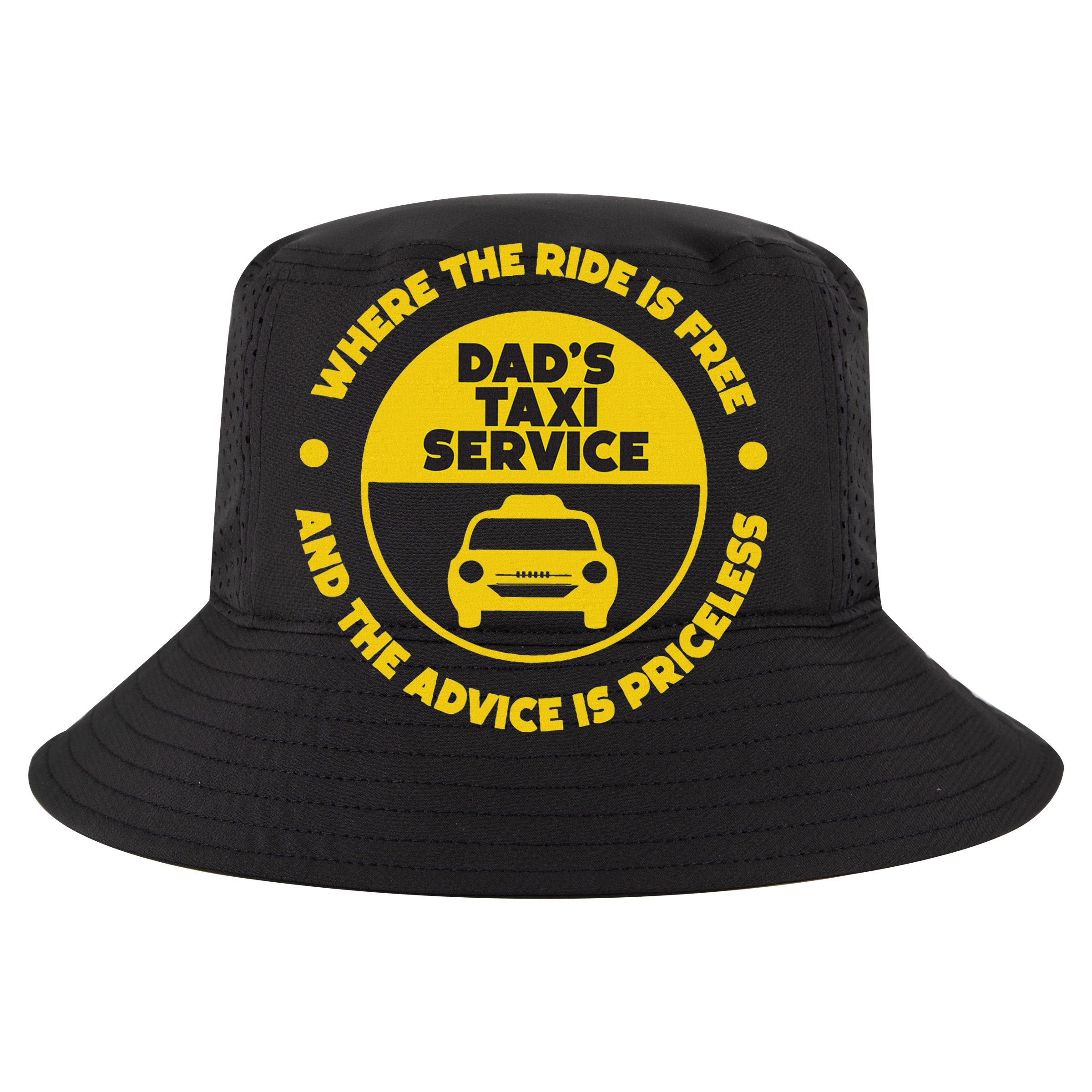 DadS Taxi Service Fathers Day Funny Dad Papa Chauffeur Cab Cooling Performance Crew T-Shirt