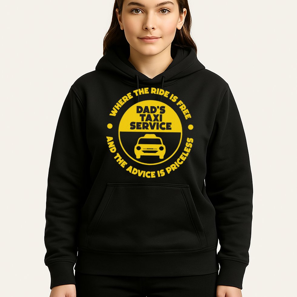 DadS Taxi Service Fathers Day Funny Dad Papa Chauffeur Cab Hoodie