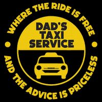 DadS Taxi Service Fathers Day Funny Dad Papa Chauffeur Cab Button
