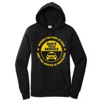 DadS Taxi Service Fathers Day Funny Dad Papa Chauffeur Cab Women's Pullover Hoodie