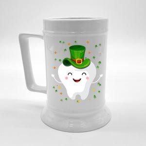 Dental Tooth St Patricks Day Funny Dentist Gift For Dentist Cute Gift Beer Stein