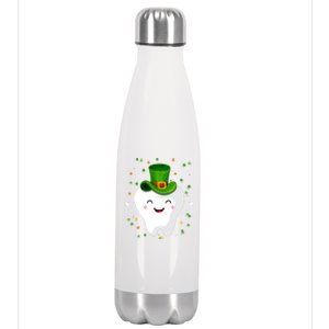 Dental Tooth St Patricks Day Funny Dentist Gift For Dentist Cute Gift Stainless Steel Insulated Water Bottle