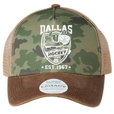 Dallas Texas Star Sticks Funny Hockey Team Vintage Est 1967 Cool Gift Legacy Tie Dye Trucker Hat