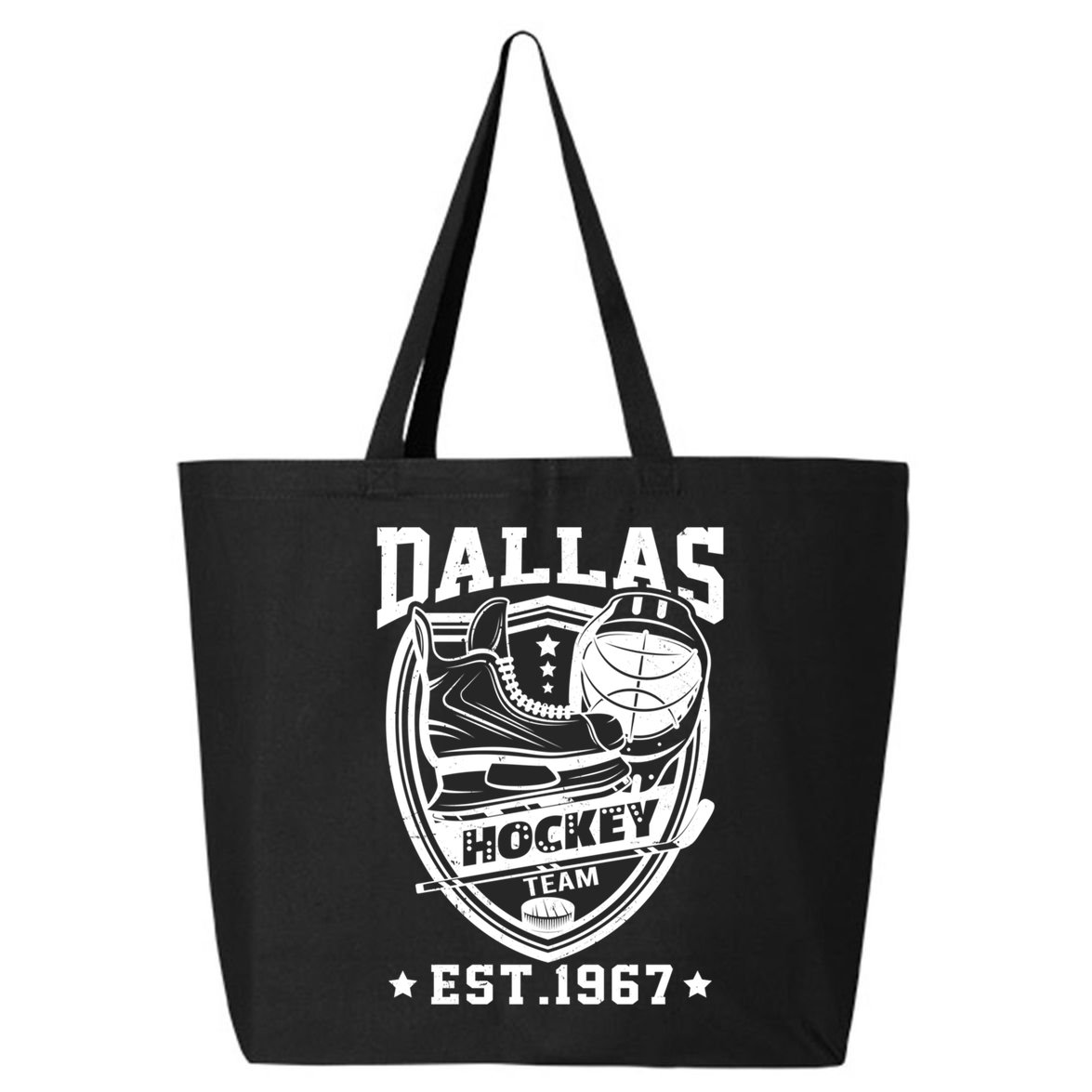 Dallas Texas Star Sticks Funny Hockey Team Vintage Est 1967 Cool Gift 25L Jumbo Tote